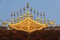 Temple Roof Architecture - Luang Prabang, Laos Royalty Free Stock Photo