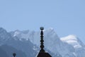 A Temple roof in the himalayas