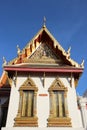 Temple Roof And The Pediment  Local Art Royalty Free Stock Photo