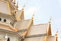 Temple Roof, Wat Sothorn Wararam Worawihan, Chachoengsao Province, Thailand