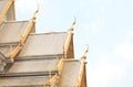 Temple Roof, Wat Sothorn Wararam Worawihan, Chachoengsao Province, Thailand