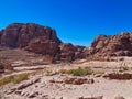 temple ruins in the jordan dessert Royalty Free Stock Photo