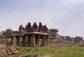 Temple ruins at Krishna Tank, Hampi, Karnataka, India