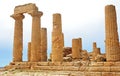 Temple ruins, Sicily, Italy Royalty Free Stock Photo