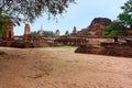 Temple ruins of Wat Phra Sri Sanphet, former Royal Palace. Ayutthaya, Thailand. Royalty Free Stock Photo