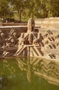 Temple's reflection in water