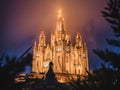 Temple of the Sacred Heart of Jesus at dusk