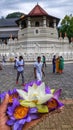 The Temple of the Sacred Tooth Relic (Sri Dalada Maligawa ) Kandy Sri Lanka Royalty Free Stock Photo