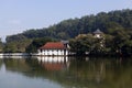 Temple of the Sacred Tooth Relic (Sri Dalada Maligwa) and Royal Bath in Kandy in Central Sri Lanka Royalty Free Stock Photo