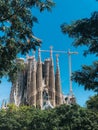 Temple Sagrada Familia Barcelona Spain Royalty Free Stock Photo