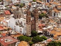 Colonial church of Santa Prisca in Taxco de Alarcon, Guerrero, Mexico.