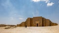 Temple in Saqqara - also spelled Sakkara or Saccara - ancient burial ground in Egypt, necropolis for the ancient Egyptian capital, Royalty Free Stock Photo