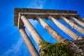 Temple of Saturn Palatine Hill Rome Italy Royalty Free Stock Photo