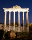 Temple of Saturn, Roman Forum Royalty Free Stock Photo