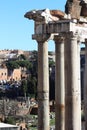 Temple of Saturn in Rome, Italy