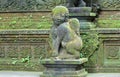 Temple sculpture at Bali Indonesia, Indonesian religious architecture Royalty Free Stock Photo