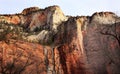 Temple Sinawava Red Rock Wall Zion Canyon Utah Royalty Free Stock Photo
