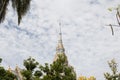 The temple Sky with clouds view. Royalty Free Stock Photo