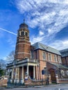 Temple speech rooms from pavement in rugby town centre