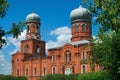 Temple of St. Michael`s village Podgornoye. Brick Russian Orthodox Church of the 19th century, built in 1889