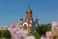 Temple of St. Seraphim of Sarov in Zelenogorsk, Krasnoyarsk region Royalty Free Stock Photo