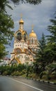 Temple of St. Vladimir on street of Vinogradnaya in Sochi