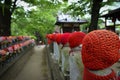 Temple Statues in Tokyo Royalty Free Stock Photo