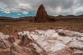 Temple of the Sun and Temple of the Moon From Glass Mountain Royalty Free Stock Photo