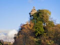 Temple Sybille in Parc des Buttes Chaumont Royalty Free Stock Photo