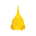 Temple in Thailand icon, isometric 3d style