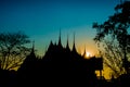 Temple in ThaiLand, Silhouette Photography.