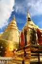 Temple in Thailand which identity of the country, Gold temple and pagoda in temple which buddhism would like to pray the buddhist