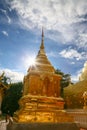 Temple in Thailand which identity of the country, Gold temple and pagoda in temple which buddhism would like to pray the buddhist