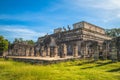 Temple of a Thousand Warriors, chichen itza, mexico Royalty Free Stock Photo