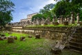 The Temple of Thousand Warriors in Mexico Royalty Free Stock Photo
