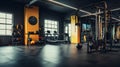 Temple of Tone: The Essence of a Modern Fitness Gym. Generative ai