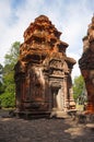 Temple Tower ruins, Prasat Preah Ko, Roluos, Cambodia. Circa Late 9th century