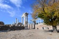 Pergamon Ancient City Ruins in Bergama, Turkey Royalty Free Stock Photo