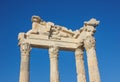 Temple of Trajan in Bergama Acropolis Royalty Free Stock Photo