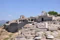 Temple of Trajan from the Sanctuary of Athena  Pergamum  Bergama  Izmir  Turkey Royalty Free Stock Photo