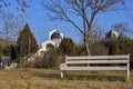 Autumn view of Temple of Vanga near village of Rupite, Blagoevgrad region, Bulgaria Royalty Free Stock Photo