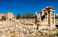 The temple of Venus at Baalbek, Lebanon Royalty Free Stock Photo