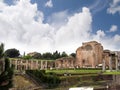 Temple of Venus and Roma in the Forum Ruins in Rome Italy Royalty Free Stock Photo