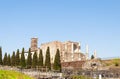 The Temple of Venus and Roma (Templum Veneris et Romae) on the Velian Hill. Rome, Italy. Royalty Free Stock Photo