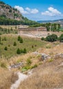 The Temple of Venus in Segesta, ancient greek town in Sicily, southern Italy. Royalty Free Stock Photo