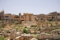 The Temple of Venus and Temple of the Muses. The ruins of the Roman city of Heliopolis or Baalbek in the Beqaa Valley. Baalbek, Royalty Free Stock Photo