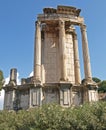 The Temple of Vesta at the Roman Forum, Rome, Italy in summer Royalty Free Stock Photo