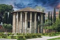 The ancient Temple of Vesta in Rome, Italy