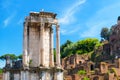 The Temple of Vesta in Roman Forum, Rome, Royalty Free Stock Photo