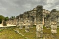 Temple of the Warriors - Chichen Itza Royalty Free Stock Photo